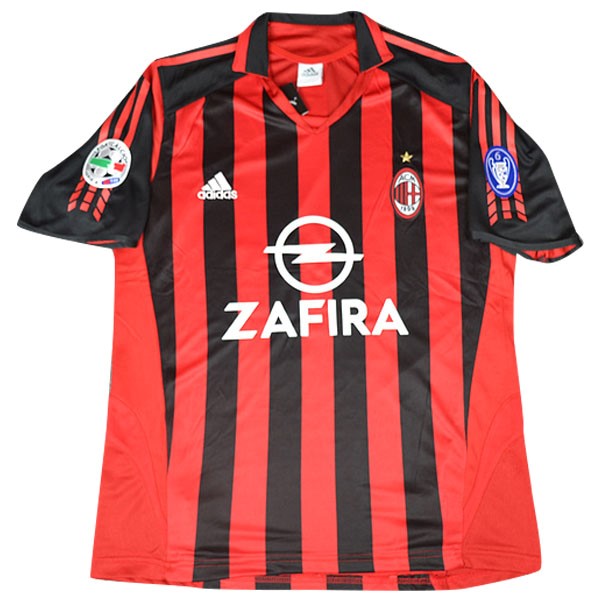 Camiseta Milan Primera equipación Retro 2005/06 Rojo